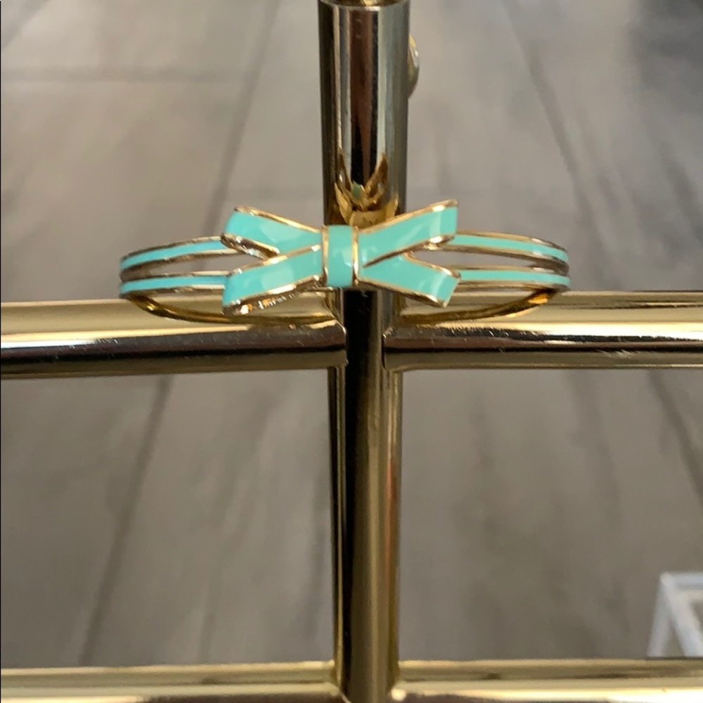 Kate Spade mint green bow bangle
